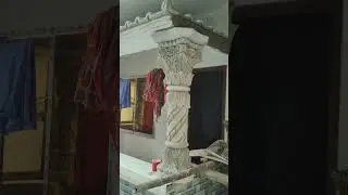 ছোট ও বড় পিলার ডিজাইন বারান্দার স্লোক চালের রুপ টালি ও জানালার ডিজাইন সিমেন্ট বালু দিয়ে বাড়ির