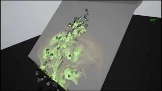 FluidNinja LIVE - Early test - Destructible Mesh collision in Unreal Editor [UE4]