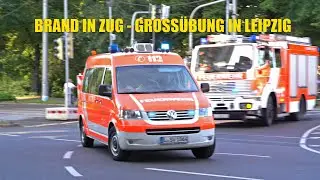 |Brennt Zugtoilette in Leipziger Bahnhof| Feuerwehr, Kat-Schutz, Rettungsdienst, LVB im Einsatz