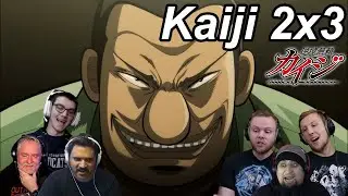 Kaiji Ultimate Survivor 2x3 Reactions | Great Anime Reactors!!! | 【カイジ】【海外の反応】