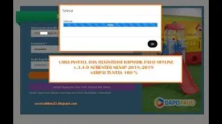 Cara Install dan Registrasi Dapodik PAUD Offline v.3.4.0 Sukses 100%