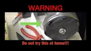 From vacuum cleaner to table saw. Motor dismounting