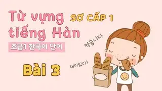 Elementary Korean Vocabulary 1 - Lesson 3 | Read bilingual translation