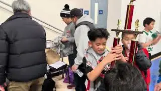 4th Grade OLM vs SVDP Championship celebration!