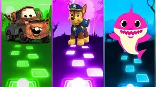 👀 Cars 3 Mater 🆚 Paw Patrol 🆚 Baby Shark. 🎶 Who Is Best?