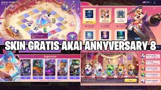SKIN GRATIS AKAI ANNYVERSARY 8 MOBILE LEGENDS - EVENT ULANG TAHUN 8 MLBB