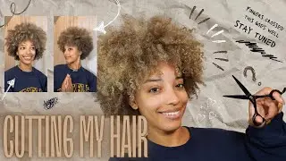 My At-Home Curly Haircut Experience | Cutting Type 3c & 4a Curls at Home