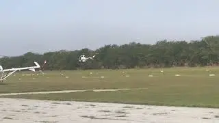 Aproximação helicóptero Schweizer 300 CB em Ipeúna SP