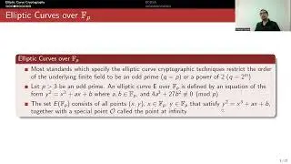 Elliptic Curve Cryptography