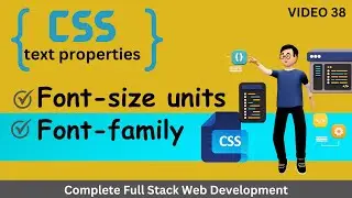 CSS font units | CSS font-family | font units in CSS | font-family in CSS #html #css #fontfamily