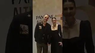 Ertan Saban and Ebru Özkan hand in hand at the Golden Butterfly ceremony🧿