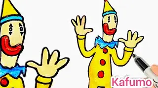 Unveiling the Wonders of Kafumo | Drawing Kafumo| How To Draw Kafumo From Digital Circus 🎪