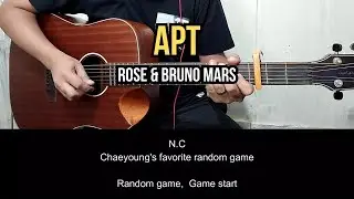 APT - Rose & Bruno Mars | Guitar Tutorial