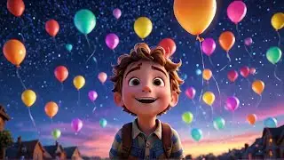 The Magical Nighttime Balloon Adventure! Bedtime Story