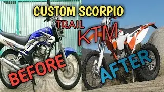 Scorpio modifikasi jadi trail trabas ala ktm-TAMA MOTOVLOG