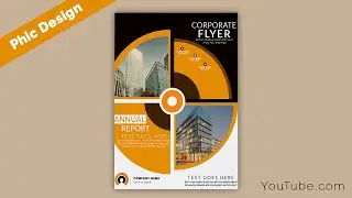 Creative A4 Flyer Design - Illustrator CC Tutorial | Corporate Flyer Design