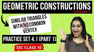 Construction of two similar triangles with NO Common Vertex | Geometric Constructions | Drashti Gada
