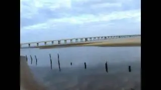 Galveston Texas - San Luis Pass Fishing Pier 1 year after Hurricane Ike