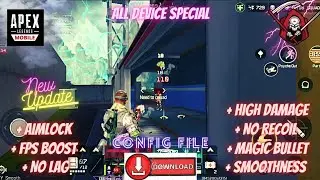 Apex Legends Mobile ESP Aimbot Config File Cheats Script ||Bypass Hack Or Not ? || SafeMainAcc ||New