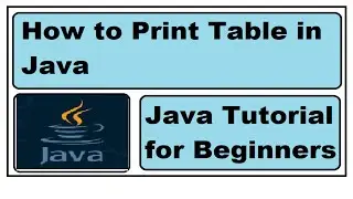 Print table in java | table using loops|Java program for beginners