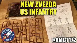 🎨🪖🇺🇸  1/72 scale WW2 American US Army Infantry model soldiers Zvezda  Kit Review 🔥🪖 