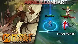 Annie Leonhart | Chou Custom Skin Showcase | Mobile Legends x Attack On Titan