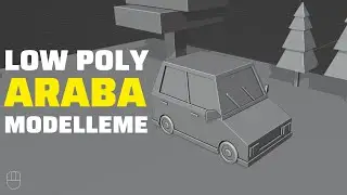 Low Poly Araba Modelleme - Low Poly Plaj Modelleme #7