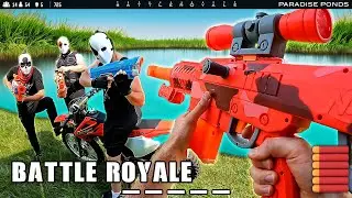 They hunt me in the NERF WAR | SPYRA BLASTER BATTLE ROYALE! - Part 3