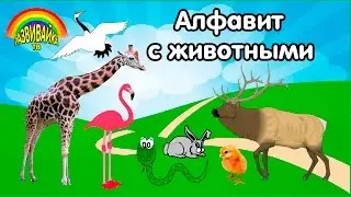 Алфавит с животными. Как говорят животные? Слушаем звуки. Учим буквы.