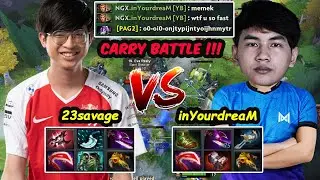 T1 23savage [Wraith King] vs Nigma InyourdreaM [Monkey King] - Epic Carry Battle Dota 2 pro Gameplay