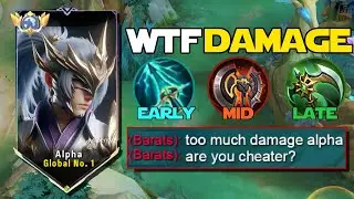 INCREASE TRUE DAMAGE WITH ALPHA NEW WTF BUILD! TOP GLOBAL ALPHA BUILD💀 (true damage abuse must try)