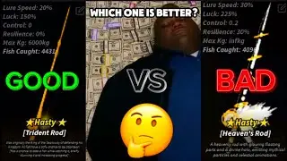 Heavens rod VS Trident rod in Fisch.