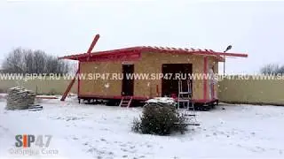 Баня из СИП панелей 40,5 м²