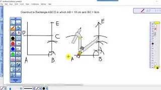 how to construct a rectangle ABCD in which two side are given