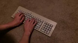 Apple M0116 Typing Demo | ASMR