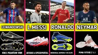 Top 25 Famous Footballer with their Boots 2022 || Messi, Ronaldo, Neymar E.T.C.