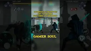 GET CHAMPION OF THE PIT SET FOR FREE WITHOUT SPENDING GEMS OR MONEY| SHADOW FIGHT 3| SHORTS