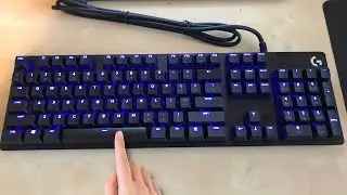 Logitech G512 Sound Test🔹(GX Blue Switches)