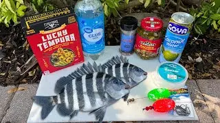 1 Hour of South Florida Fishing | Sheepshead Catch n' Cook