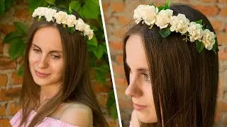 Ободок Своими Руками Из Цветов!