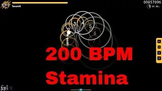 200 BPM Stamina Moment on 7⭐ UTA - Osu!