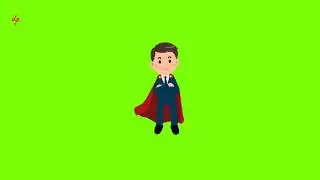 Superman green screen animation