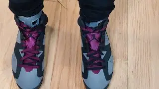 New Way to Lace Jordan 6 Bordeaux