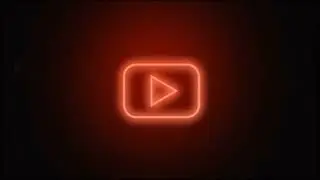 New YOUTUBE Neon Flickering Logo Animation Black Screen ⚫️ // Download Link In Descroption👇//...