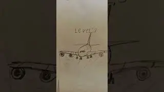 самолет ✈  по уровень #самолет #art # level