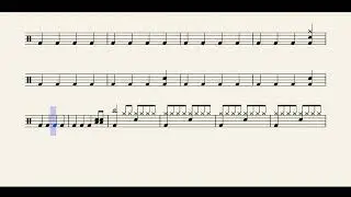 One Piece Opening 24 (★★☆☆☆)  Drum Sheet Music