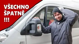 Prasklé Ventilátory a Nefunkční Čidlo Teploty v Zrcátku | Přestavba Dodávky Fiat Ducato #ep14