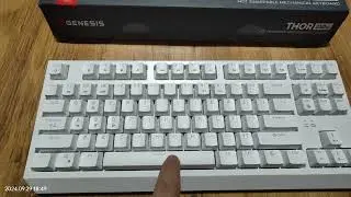 Genesis Thor 230 TKL keyboard first look and sound (Outemu Red Switch)