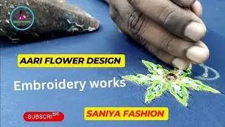 Aari work design for beginner | Aari Embroidery Works | Embroidery