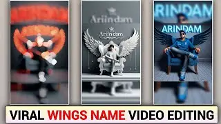 How To Create 3D Ai Wings Name Image Video | Instagram Trending Ai Name Photo Editing.